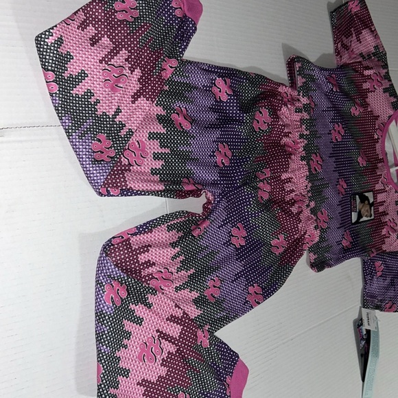 Nickelodeon That Girl Lay Lay Crop Top 2 Piece Pajama Set Size S 6X - Picture 3 of 5